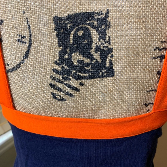 Ralph Lauren Navy and Orange Halter Tank Top - Picture 6 of 8